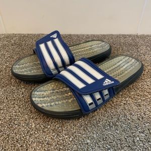 Adidas slides, size 10